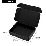 Topika - 25pcs Black packing Boxes, Corrugated Cardboard Mail Box, Gift Box