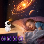 Topika Astronaut Galaxy Projector Light Space Night Light For Bedroom Kids