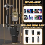 Topika Car Phone Mount Adjustable Mobile Phone Car Holder 2 In 1 Cup Holder