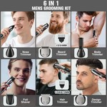 Topika Hair Trimmer Sets 6 In One Body, Groomer Beard & Hair Trimmer Sets