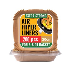 Topika 200 Pcs Air Fryer Liners Square Non-Stick Airfryer Liner Disposable