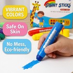 Topika 12 Pcs Bath Crayons, Nontoxic Washable Toddler Bath Toys for Kids