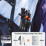 Naturehike Trekking Poles, 5 Sections Telescopic Hiking & Walking Sticks