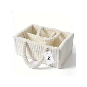 Topika Baby Diaper Caddy, Diaper Caddy Organizer, Diaper Organizer White