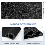 Topika - Extra Large Mouse Pads,Gaming Mousepad&Desk Mat For Office