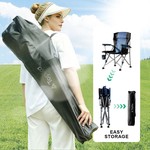 Topika - Outdoor Portable Folding Camp Chairs Heavy Duty Fishing Chair