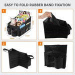Topika - Car Back Seat Organizer, Seat Storage for Children, 2 Cup Holders