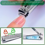 Topika - Nail Clippers Set, 10pcs Stainless Steel Large Nail Clippers Kit
