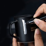 ZEYAR - Silver Liquid Chrome Metallic Marker, Double Tip (0.8mm & 2.5mm)