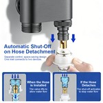 Topika 1/2" Double Switch Stainless Steel Angle Valve For All Scene