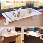 Topika Cat Window Perch Cat Window Bed Cat Bed, Adjustable Clamp Design