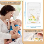 50 Pcs Breastmilk Storage Bags and 150ml w/Marker