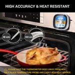 Topika - Digital Oven Thermometer - LCD Timer - Probe - 1m Cord
