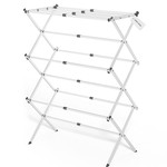 Topika 3-Tier Compact Steel Clothes Drying Rack, Expandable & Collapsible