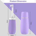 TopikaHome-Portable Bidet for Travel,400ML Peri Bottle for Postpartum Care