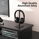 Topika - 23.5CM Headphone Stand Rack, Metal Supporting Bar, Anti-Slip Base