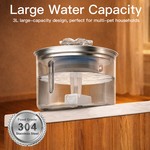 Topika Automatic Cat Water Fountain Stainless Steel - 3L