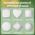 TopikaHome - 100 Piece Reusable Plastic Bowl Covers Set, 3 Sizes, Elastic Fit