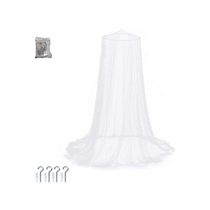 TopikaKids - Hanging Mosquito Net for Bed, Hooks&Nails, Large Bed Canopy