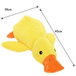 TopikaPet -Durable Yellow Duck Dog Toy for Aggressive Chewers with Squeaker