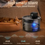 Topika Battery Operated Pet Water Fountain 3L Cordless Pet Water Feeder