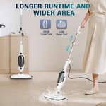 Topika Steam Mop, Steam Cleaner Electric Mop with 300ml Detachable Tank