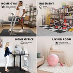 Topika - Interlocking EVA Soft Foam Floor Mats, Home Gym Mat & Exercise Mat