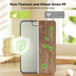 Topika Titanium Cutting Board for Kitchen, Double-Sided 52.7×35cm Board