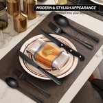 Topika Kitchen Cutlery Set 30pcs Knives and Fork Set with Steak Knife