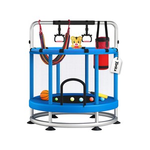 TopikaTrampoline for Kids with Enclosure, Gymnastics Bar & Toy, 140cm