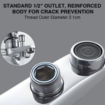 Topika Bath Mixer Tap with Shower Set, Wall Mounted Waterfall Faucet