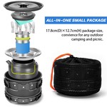 Topika 17pcs Camping Cookware Set Camp Utensils for Outdoor Cooking Picnics