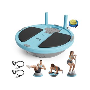 Topika - Balance Ball Bosu Balls Stability Bosu Ball With Resistance Bands