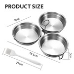 Topika 3-in-1 Stainless Steel Egg Steamer, Oil Brush & Anti-scalding handle