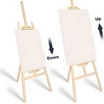 VSelect - Pine Wood Easel Stand, Adjustable Angle, Flexible Slider, 3 Sizes