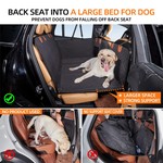 TopikaPet- Hard Bottom Dog Car Seat Cover, Waterproof, Scratchproof Hammock