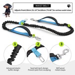 Topika Hands Free Dog Leash with Zipper Pouch & Adjustable Waist Belt