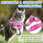 TopikaPet - Cat Harness and Leash Set, Escape Proof, Adjustable Cat Vest