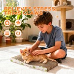 Topika Cat Scratching Board 2pcs, Curved Corrugated Scratch Pad