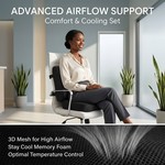 Topika - Ergonomic Back Support And Back Lumbar Support Pillow Setwgg