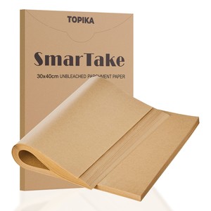 Topika - 200 Piece Parchment Paper Sheets, 30 x 40cm Baking Paper Non-Stick