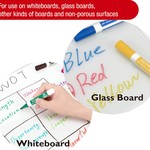 ZEYAR - Whiteboard Marker Set, Fine Tip, Low Odour, Clear Writing, 3 Options