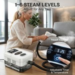 Topika - Steam Cleaner High Pressure Steam Cleaner, Hand Held, 1200Ml