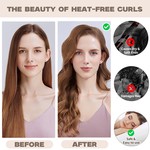 Topika Heatless Hair Curlers Overnight, Soft Blowout Rods for Natural Curls