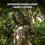 Topika Ghillie Suit 3D Leafy Camo Suit for Hunting & Wildlife Photography