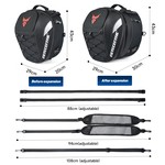Motocentric Motorcycle Tail Bag, Helmet Backpack Motorcycle Rear Seat Bag
