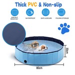 Topika Dog Pool, Portable Swimming Pools for Pet, Plastic Baby Pool