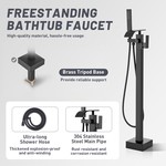 Topika Freestanding Taps Bath Filler Tub Shower Faucet With Hand Shower