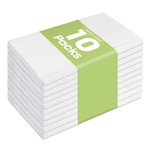 Topika 10pcs Rectangle Table Cloth Disposable White Tablecloth for party