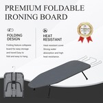 Topika - Tabletop Ironing Board Foldable with Iron Rest, Non-Slip Cover